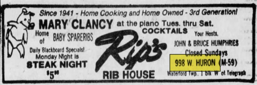 Heroes Bar-BQ & Brew (Rips BaRestaurant) - Aug 30 1979 Article